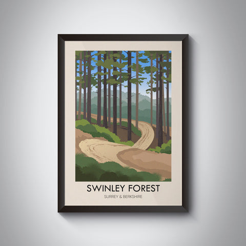 Swinley Forest Travel Poster