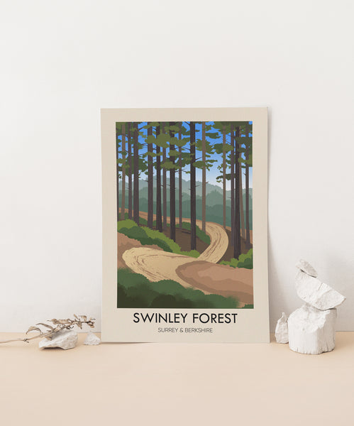 Swinley Forest Travel Poster