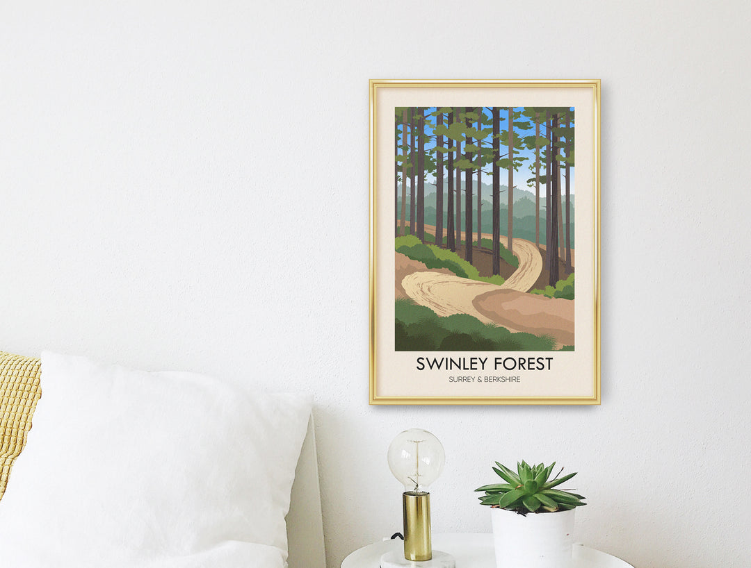 Swinley Forest Travel Poster