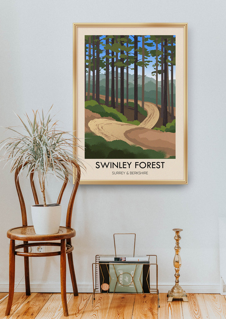 Swinley Forest Travel Poster