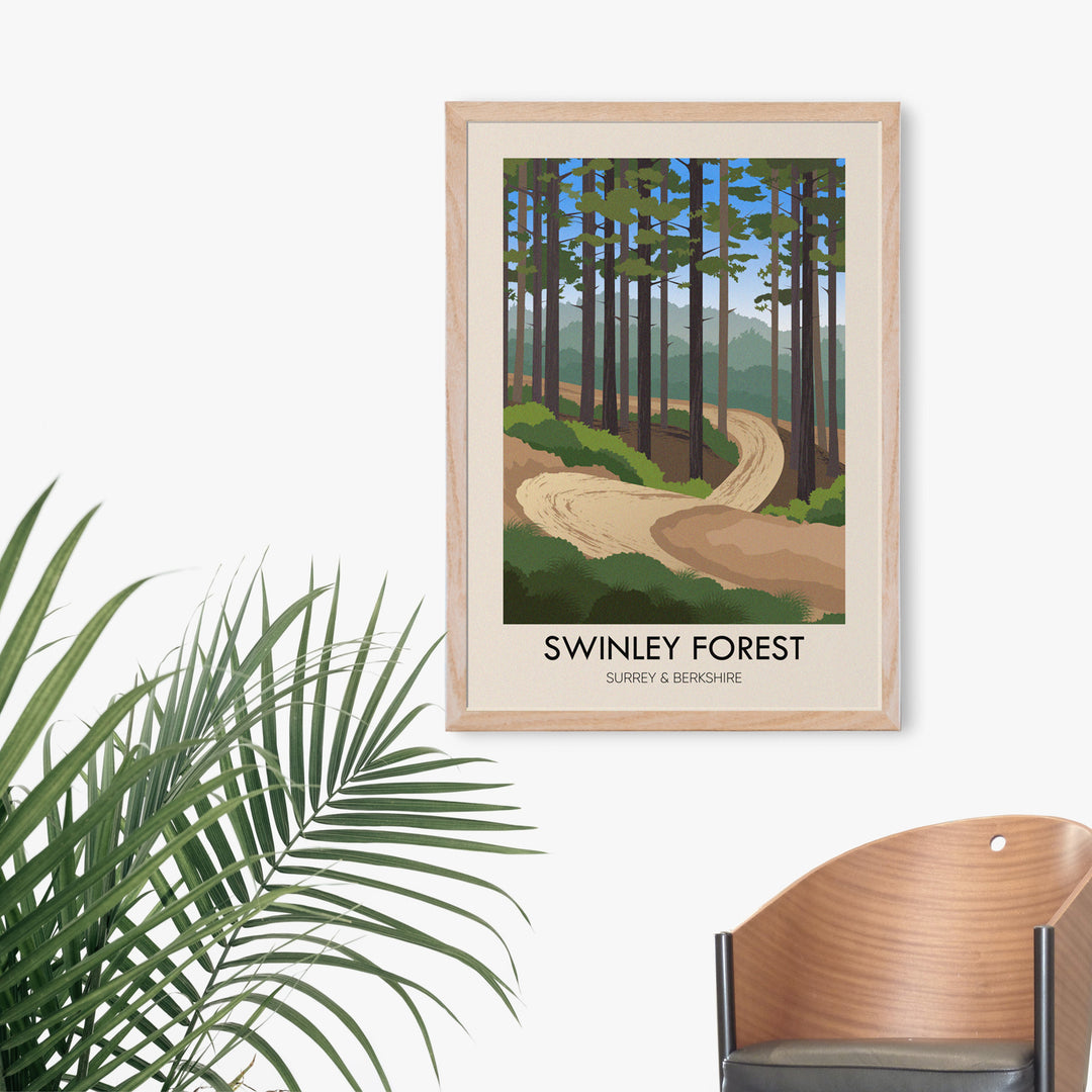 Swinley Forest Travel Poster