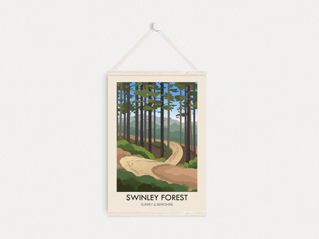 Swinley Forest Travel Poster