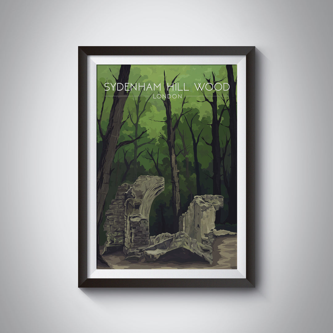 Sydenham Hill Wood London Park Travel Poster