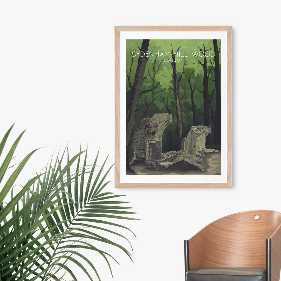 Sydenham Hill Wood London Park Travel Poster