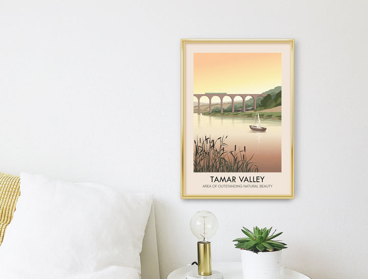 Tamar Valley AONB Travel Poster