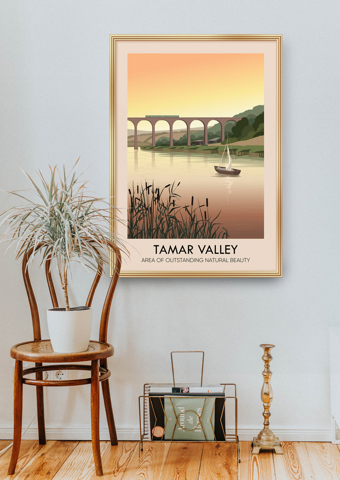 Tamar Valley AONB Travel Poster