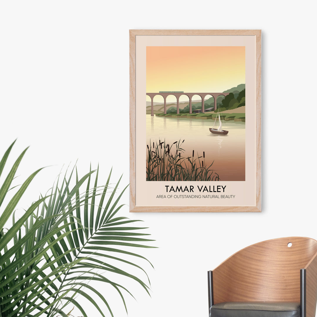 Tamar Valley AONB Travel Poster