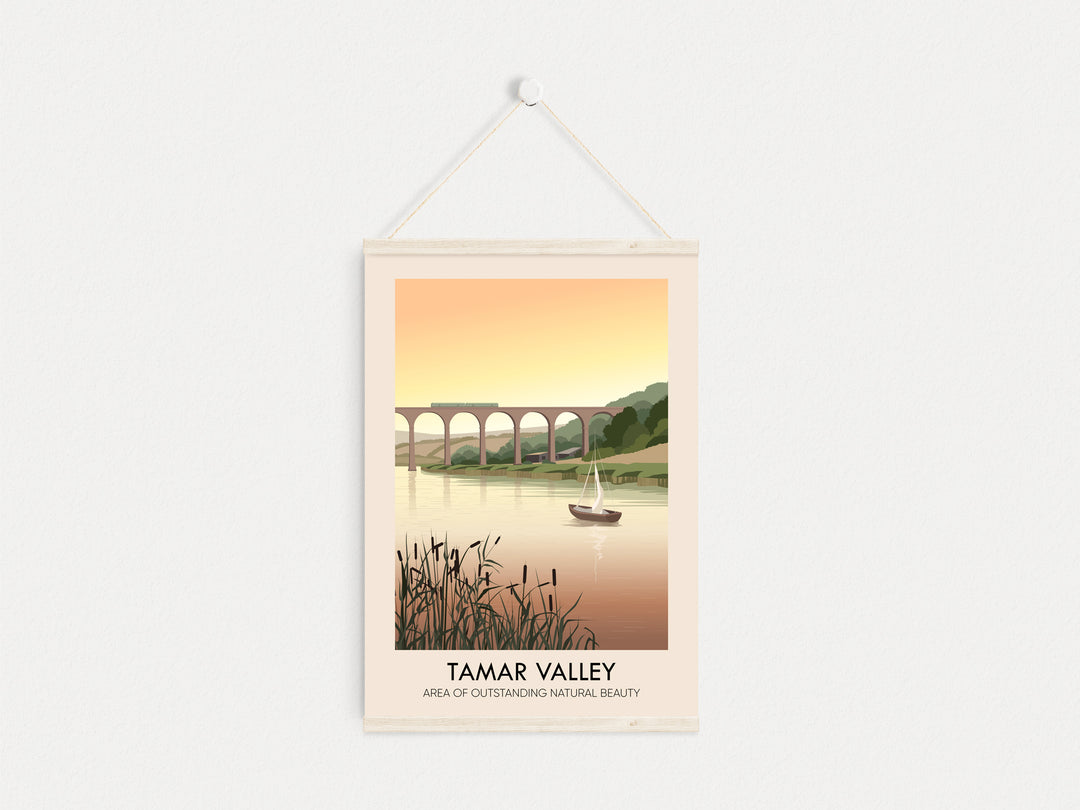 Tamar Valley AONB Travel Poster