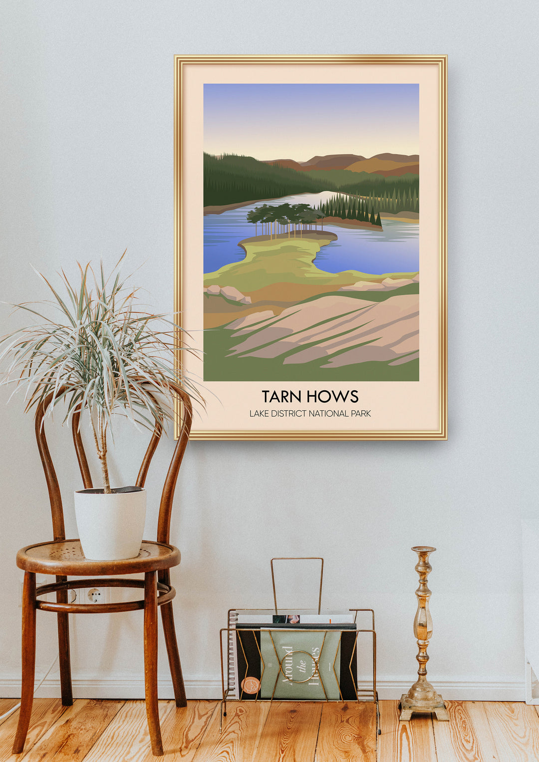 Tarn Hows Lake District Travel Poster