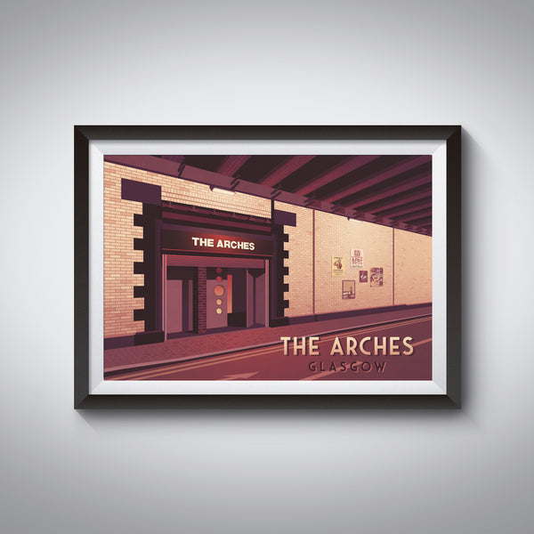 Arches Nightclub Glasgow Travel Poster