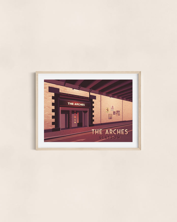 Arches Nightclub Glasgow Travel Poster