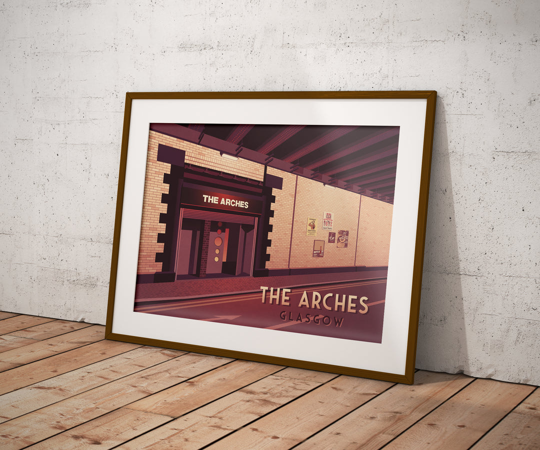 Arches Nightclub Glasgow Travel Poster