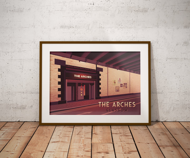 Arches Nightclub Glasgow Travel Poster