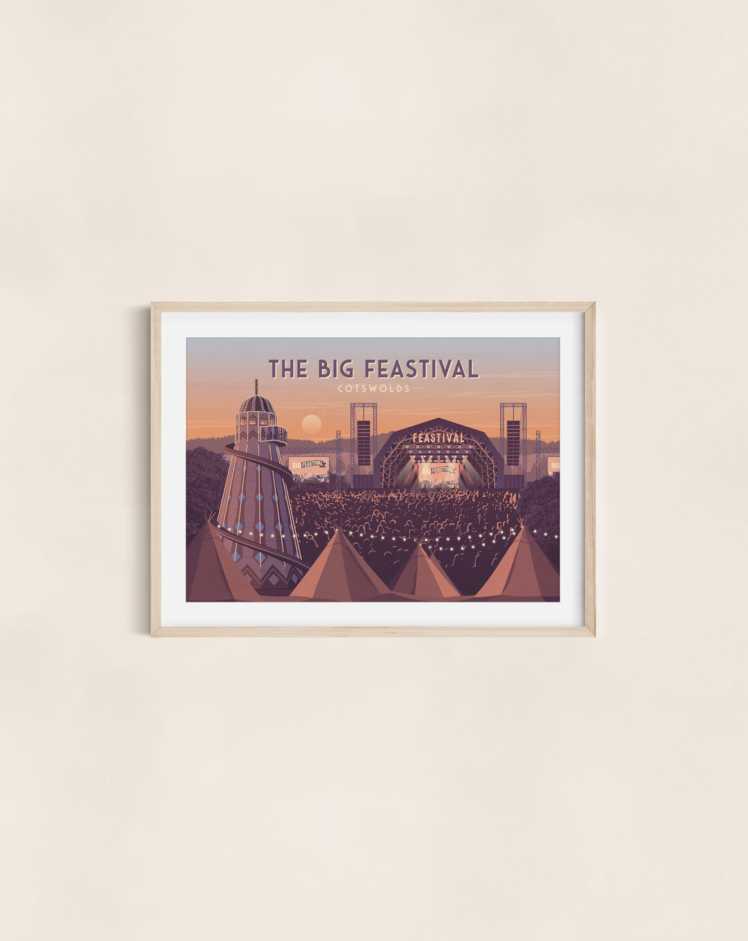 The Big Feastival Travel Poster