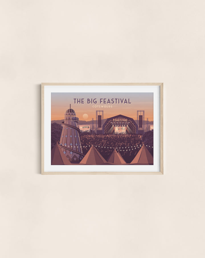 The Big Feastival Travel Poster