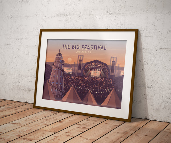 The Big Feastival Travel Poster