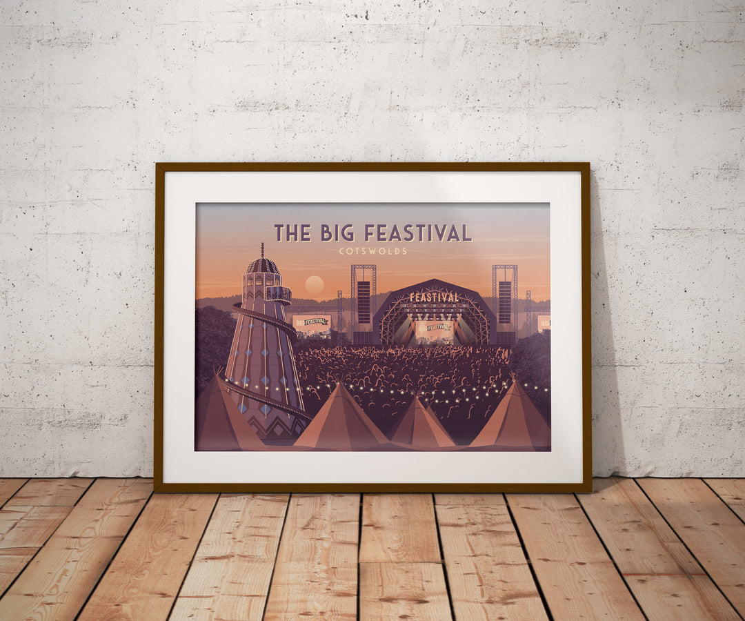 The Big Feastival Travel Poster