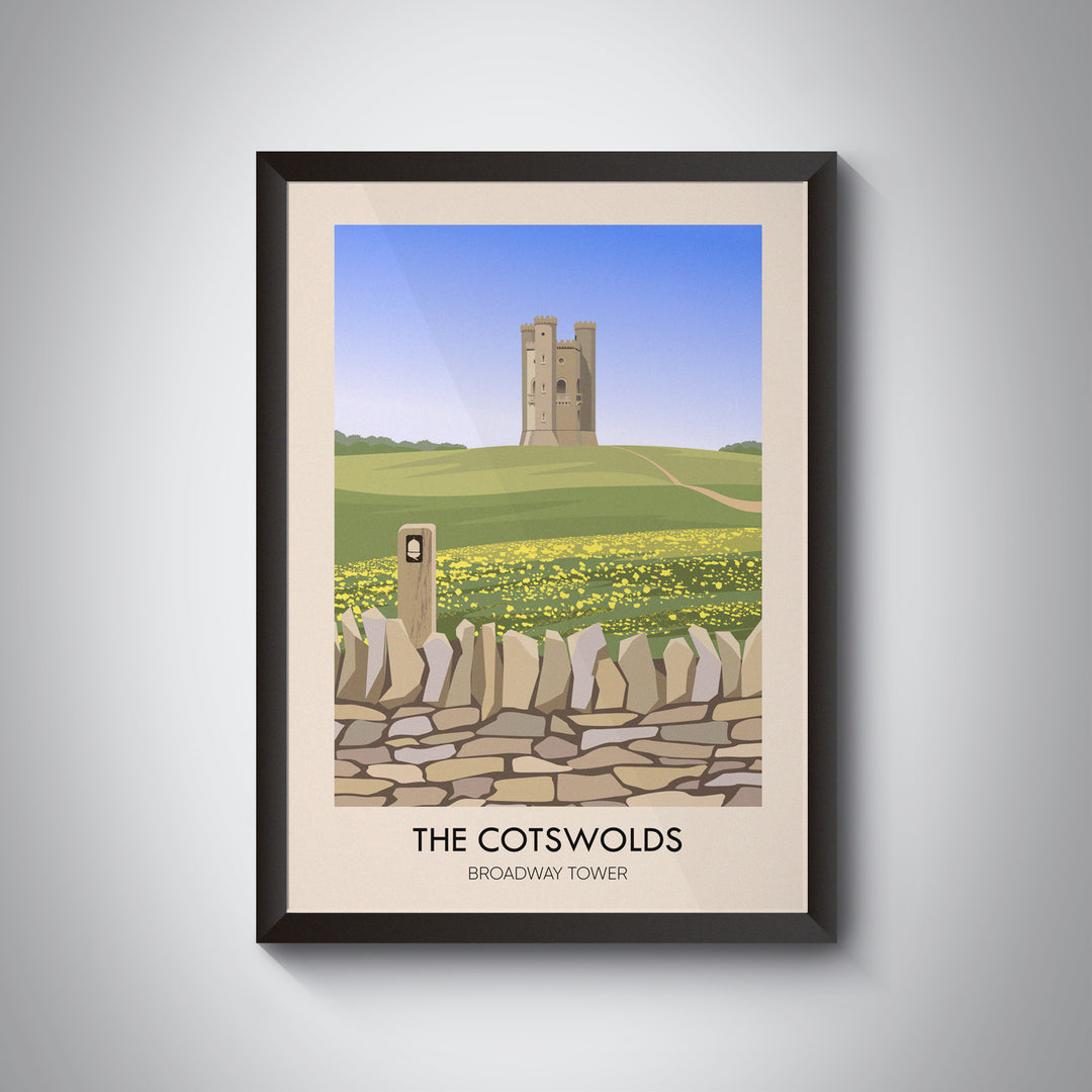 Cotswolds Broadway Tower Travel Poster