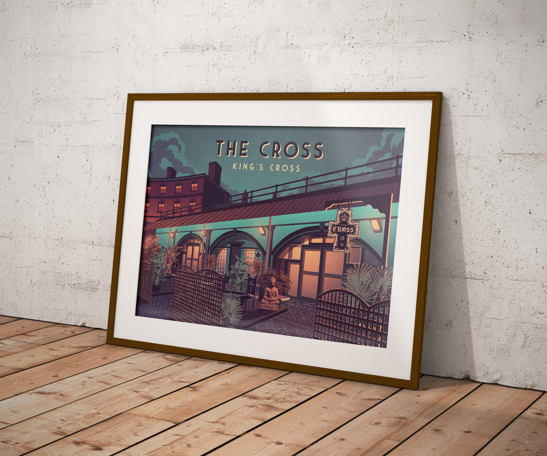 The Cross Nightclub London Travel Poster