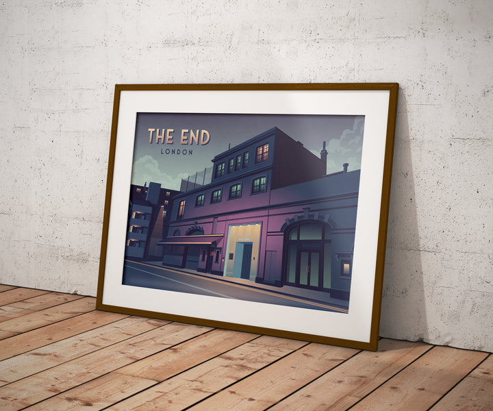 The End Nightclub London Travel Poster