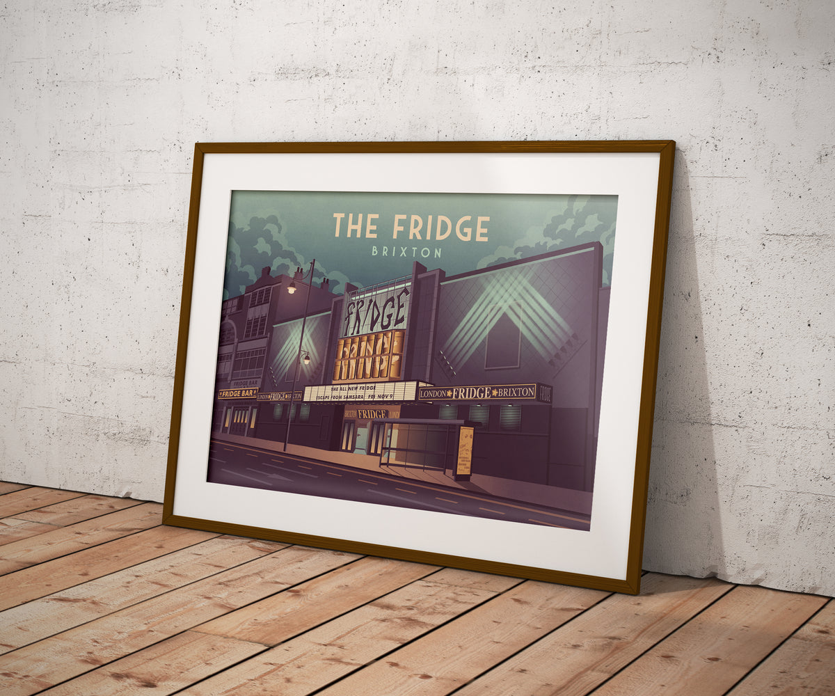 The Fridge Nightclub London Travel Poster – Bucket List Prints