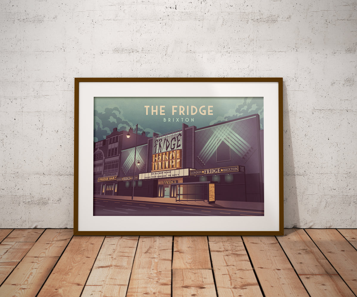 The Fridge Nightclub London Travel Poster – Bucket List Prints