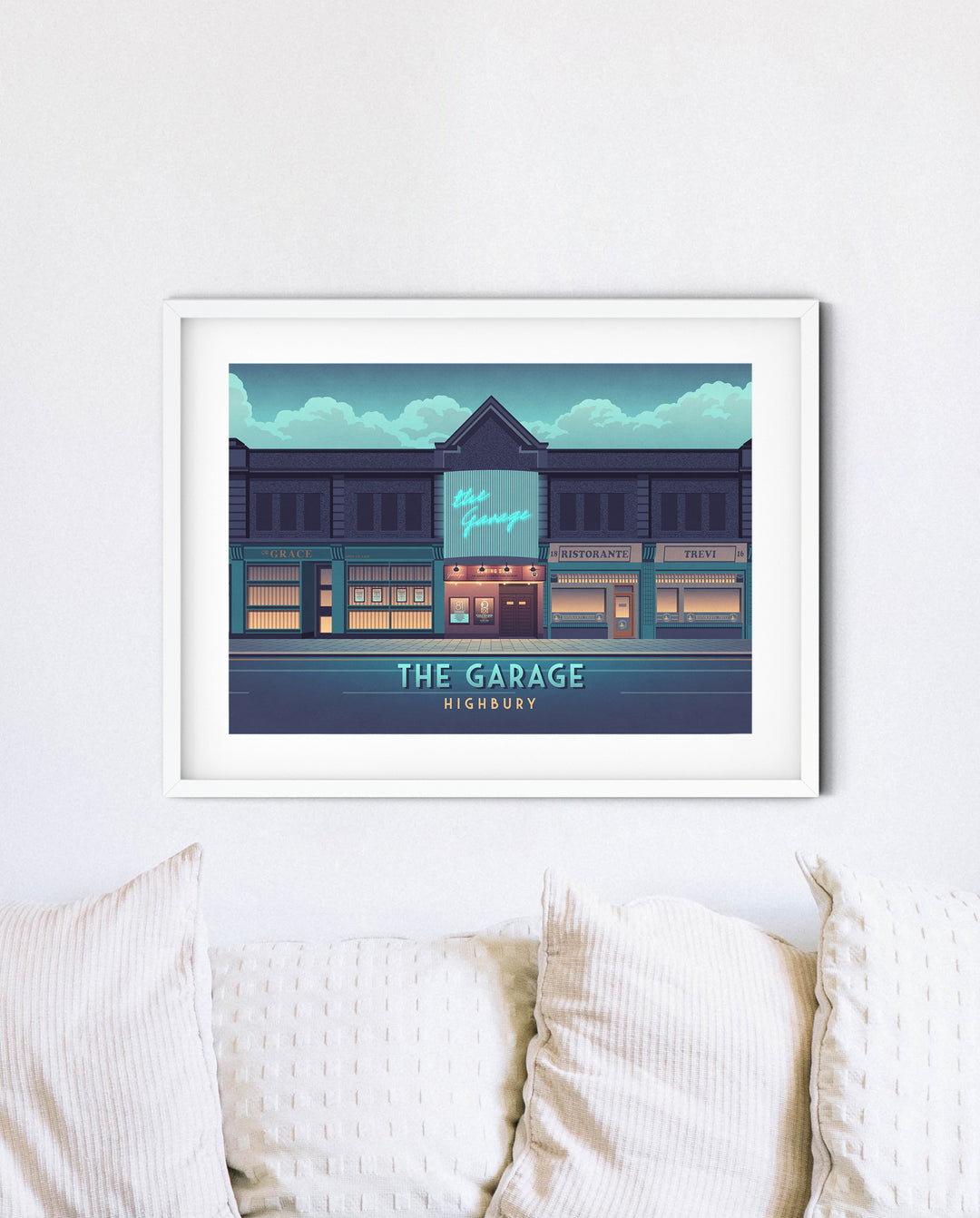 The Garage Highbury London Travel Poster