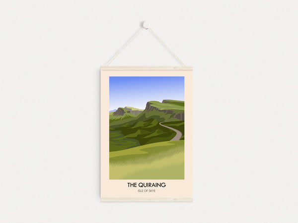 The Quiraing Isle of Skye Scotland Travel Poster