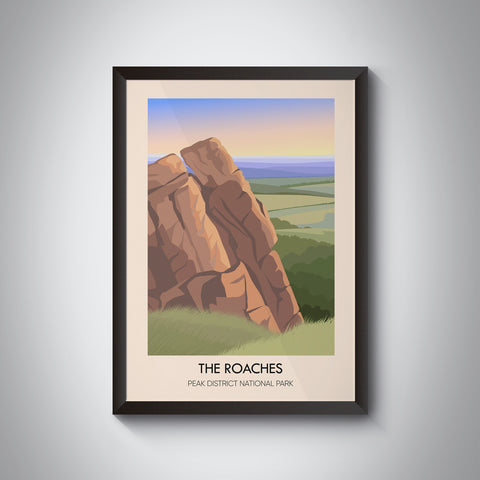 The Roaches Peak District Travel Poster