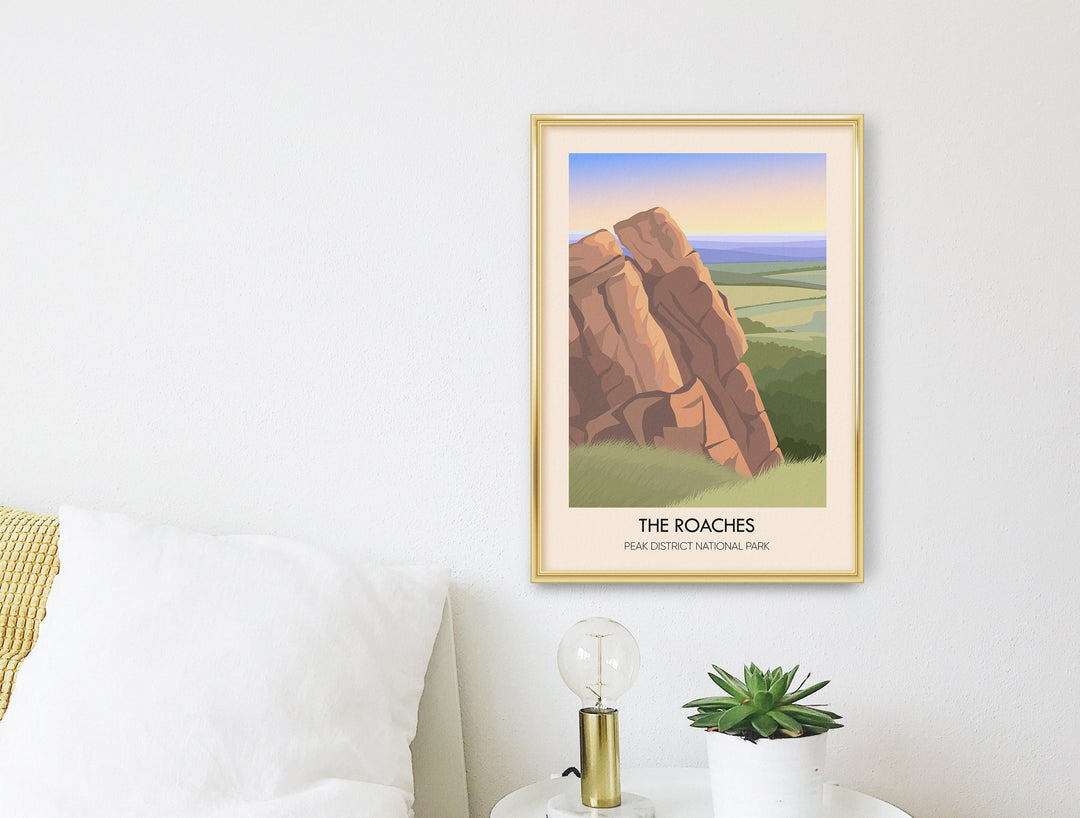 The Roaches Peak District Travel Poster