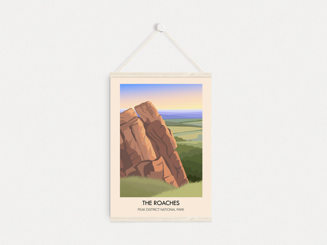 The Roaches Peak District Travel Poster