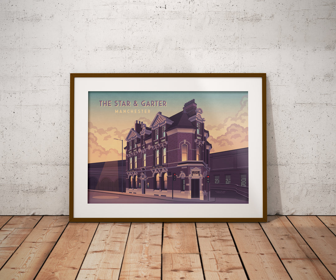 Star and Garter Manchester Travel Poster