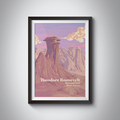 Theodore Roosevelt National Park Travel Poster