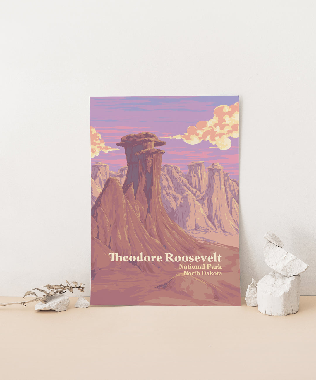 Theodore Roosevelt National Park Travel Poster