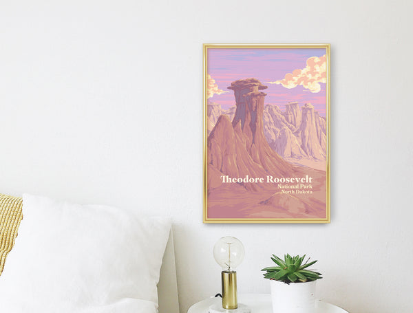 Theodore Roosevelt National Park Travel Poster