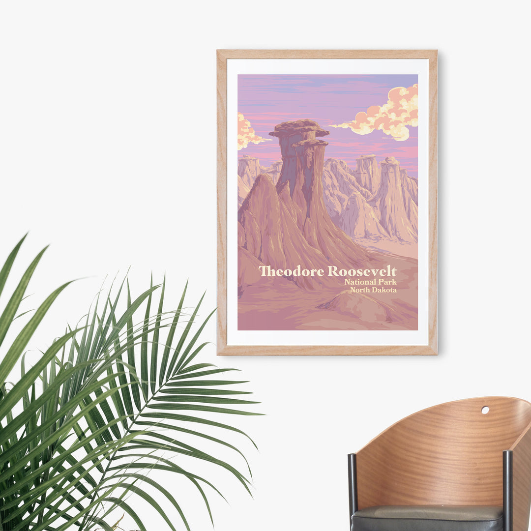 Theodore Roosevelt National Park Travel Poster