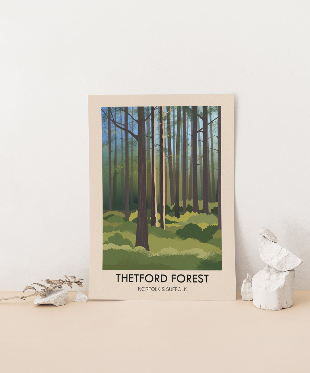 Thetford Forest Travel Poster