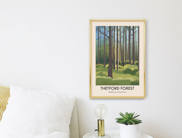Thetford Forest Travel Poster