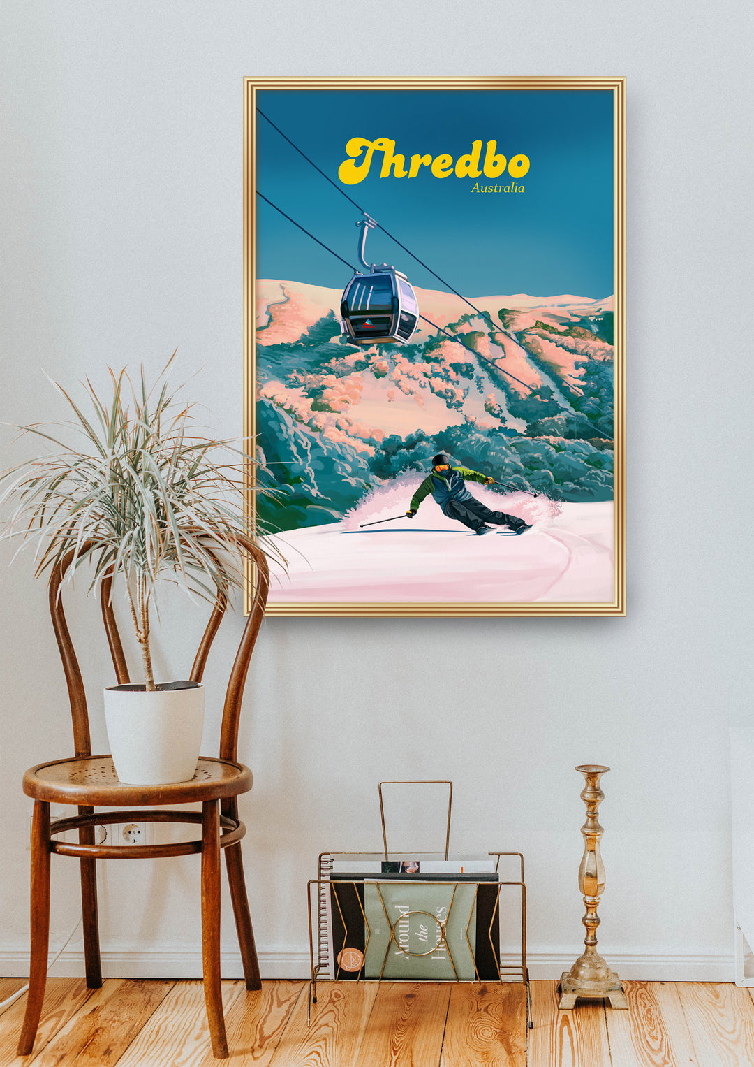 Thredbo Australia Ski Resort Travel Poster