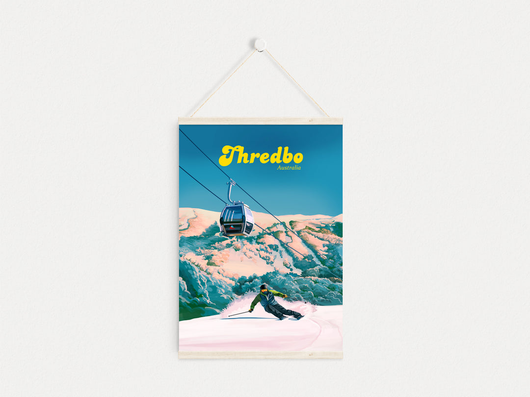 Thredbo Australia Ski Resort Travel Poster