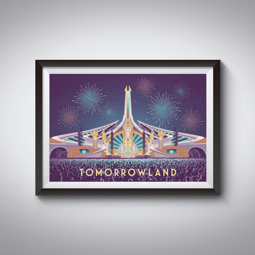 Tomorrowland Music Festival Travel Poster