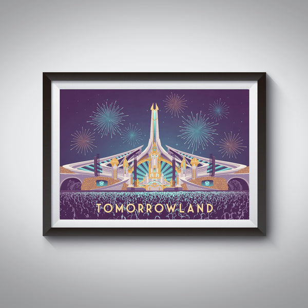 Tomorrowland Music Festival Travel Poster