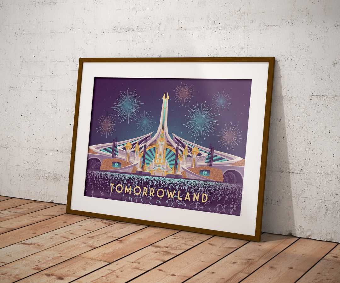 Tomorrowland Music Festival Travel Poster