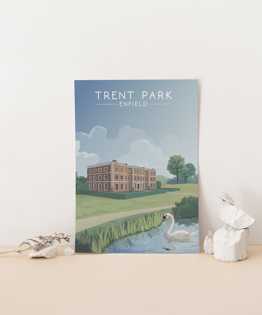 Trent Park Enfield Travel Poster