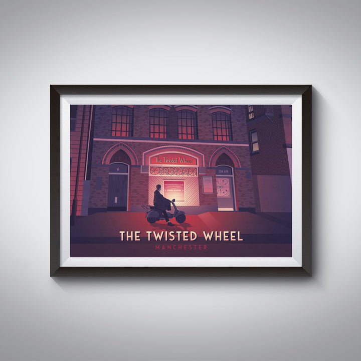 Twisted Wheel Manchester Travel Poster