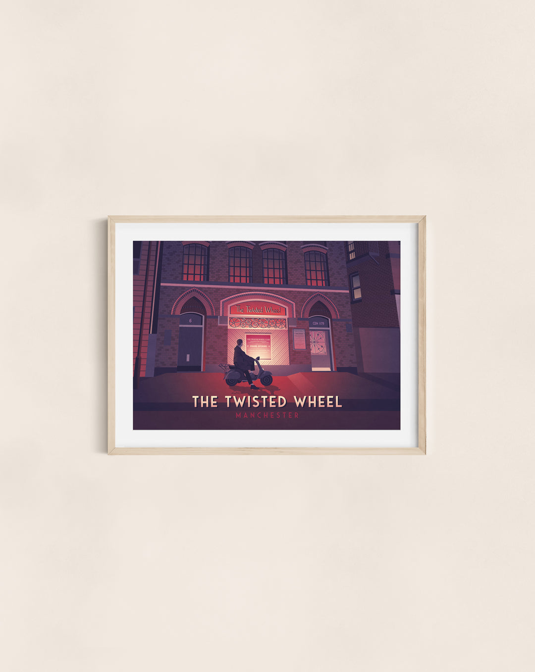 Twisted Wheel Manchester Travel Poster