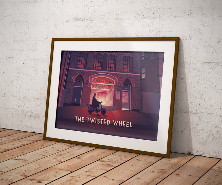 Twisted Wheel Manchester Travel Poster