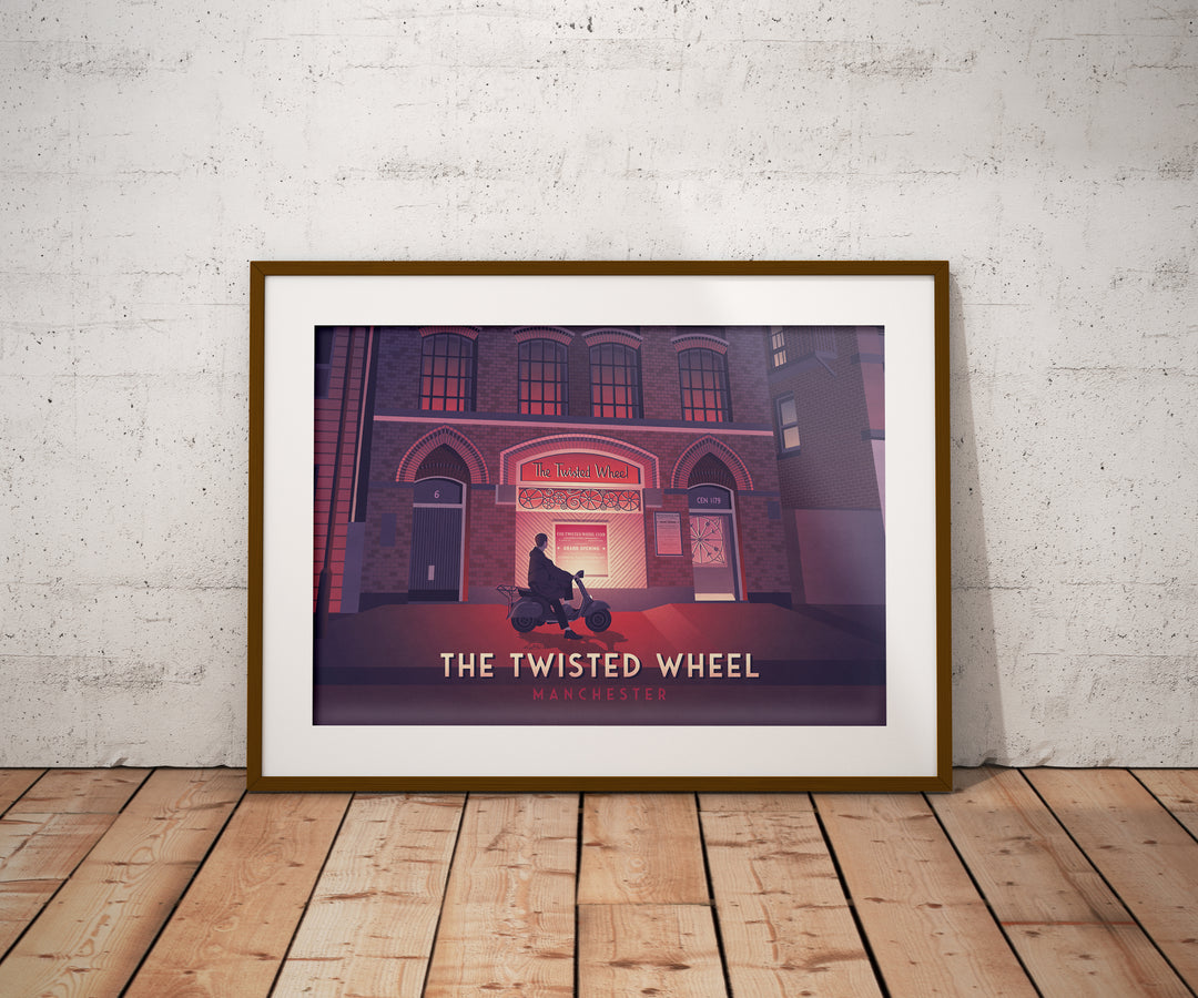 Twisted Wheel Manchester Travel Poster