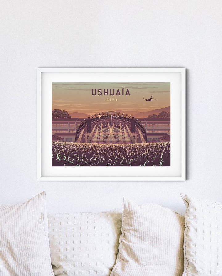 Ushuaia Nightclub Ibiza Travel Poster