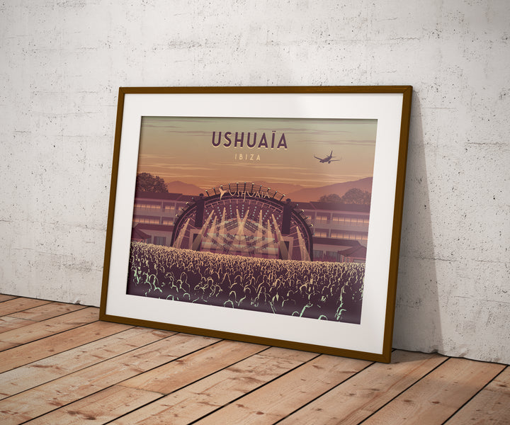 Ushuaia Nightclub Ibiza Travel Poster